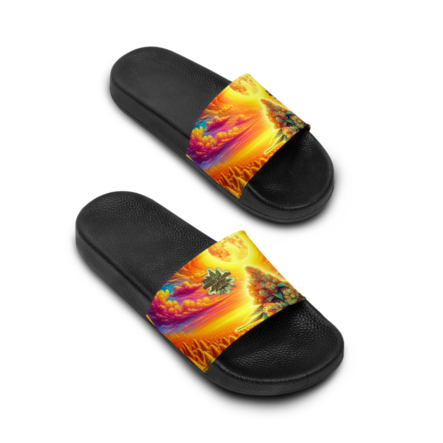 Sunset Buds GKF Vibrant Men’s Slide Sandals – Beach Ready Comfort