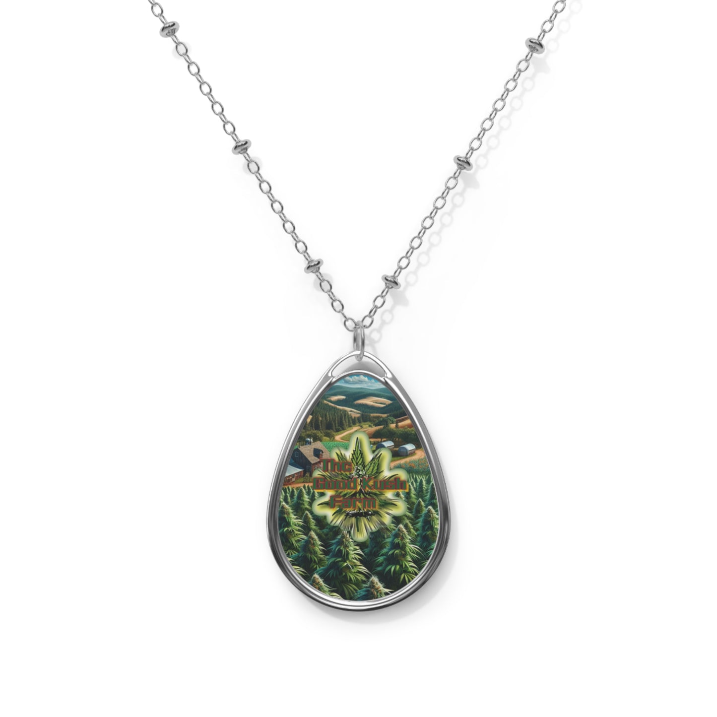 Oval Bohemian Necklace - Nature-Inspired Pendant for Every Occasion